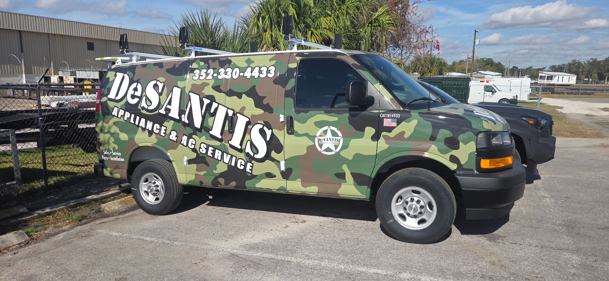 DeSantis Appliance & AC Service — Van Tint